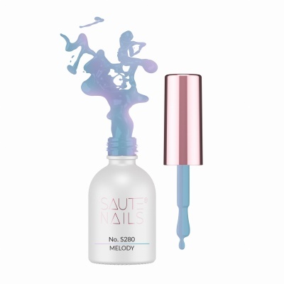 Verniz Gel S280 (Rosa e Azul com Partículas)