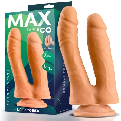 Dildo Duplo Realista 7,1''