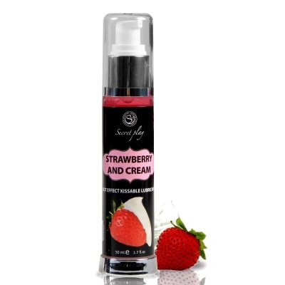 Lubrificante Efeito Calor com Sabor a Morango e Natas 50 ML