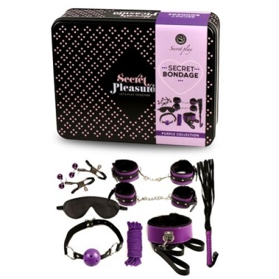 Secretplay BDSM - Conjunto 8 PCS Roxo e Preto