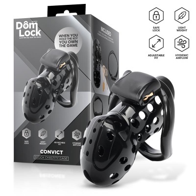 Jaula Pénis Domlock Convict – Submissão, Controlo e Prazer Erótico