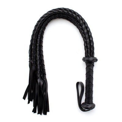 LATETOBED BDSM LINE Flogger trançado 75 cm preto