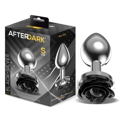 Plug Anal AFTERDARK Rosa Preta Tamanho S