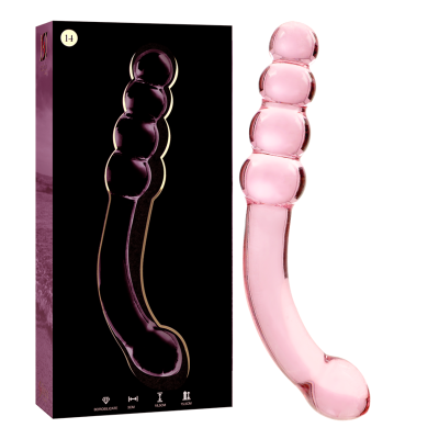 NEBULA SERIES BY IBIZA - PLUG ANAL VIDRO ROSA 18.5 CM -O- 3 CM