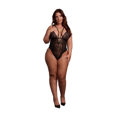 BODY WIRELESS LACE PRETO TAMANHO QUEEN LE DÉSIR
