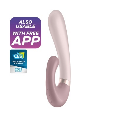 Vibrador com Aquecimento e com App em Rosa