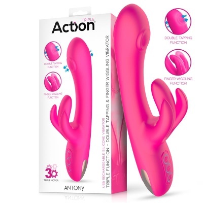 Vibrador ACTION Antony com Função de Dedo