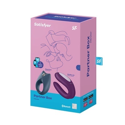 Vibrador Duplo Casal e Anel Peniano Satisfyer