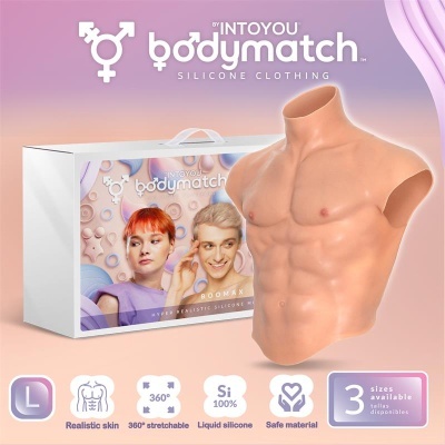 BODYMATCH Boomax Hyperrealistic Male Torso Suit Silicone Líquido