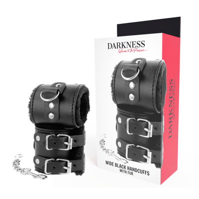 Algemas BDSM Darkness em Couro PVC – Para fantasias intensas