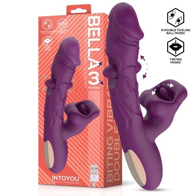 Vibrador INTOYOU com 3 motores para cócegas e dentadinhas
