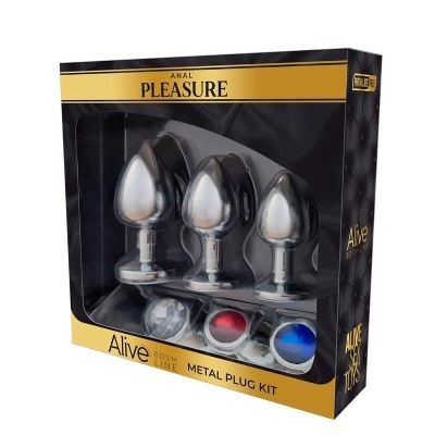 Kit de Plug Anal de Metal Macio: Luxo e Prazer