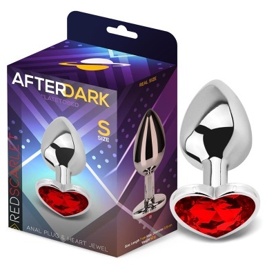 Afterdark: Plug Anal de Qualidade com Joia em Forma de Coração