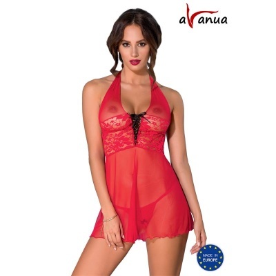 Lingerie Sensual: Transparências e Rendas Vermelhas