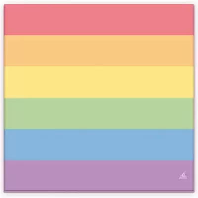 20 Guardanapos com as Cores da Bandeira LGBT+