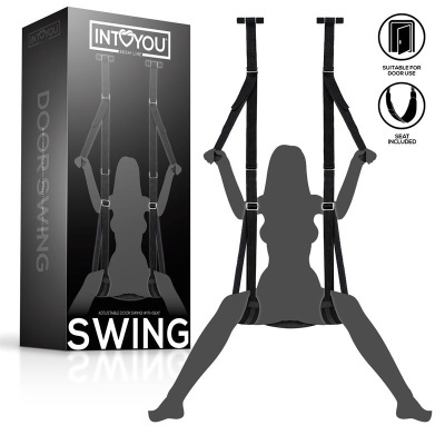 LINHA BDSM INTOYOU Baloiço de porta ajustável com suporte para pernas e assento