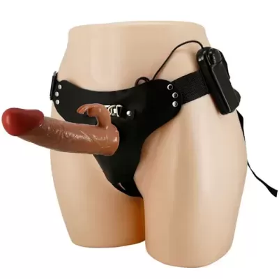 Strap-on Vibratório com Dildo de 19 cm