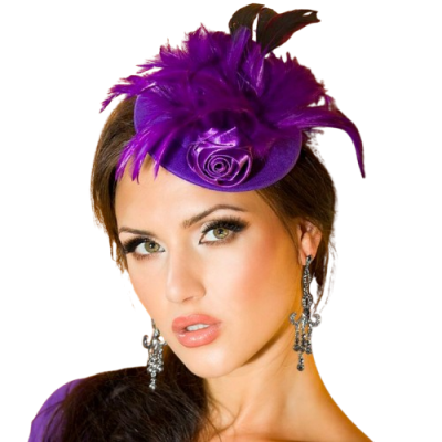 Chapéu Roxo Acetinado Chilirose