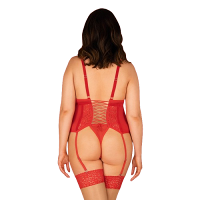 Corpete e Tanga Blossmina Tamanho Queen Obsessive