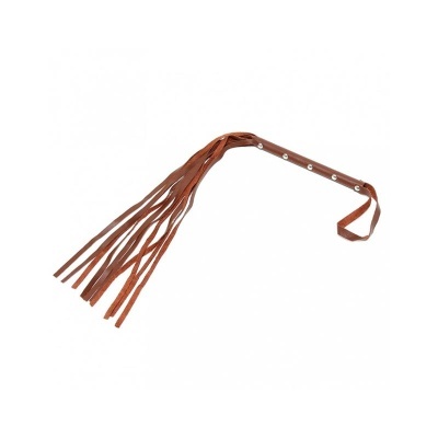 BONDAGE PLAY Flogger Couro Marrom 62cm