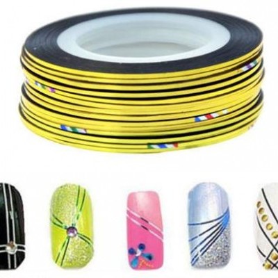 Fita Metálica Dourada Fina