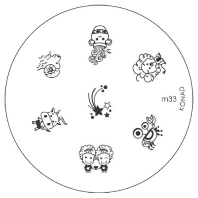 Placa de Carimbos M33 - Konad