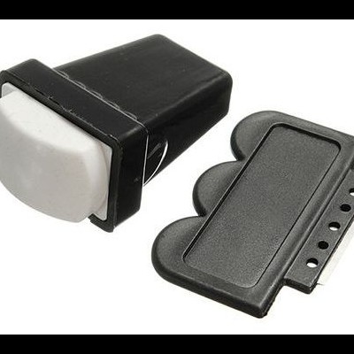 Borracha de Carimbo Retangular Branco