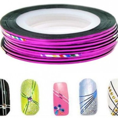 Fita Metálica Roxa Fina