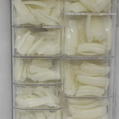 Caixa de 500 Tips Quadradas - Cor Natural