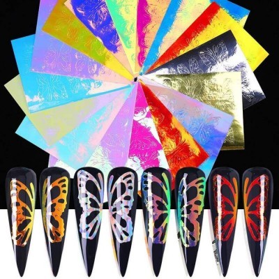 Autocolantes Holográficos Borboletas