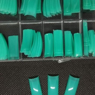 Caixa de 100 Tips Quadradas - Cor Verde