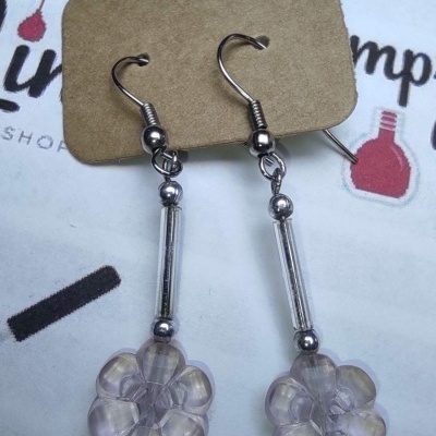 Brincos Flores Cor de Rosa