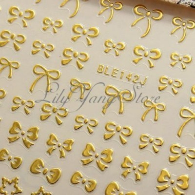 Autocolantes Laços Dourados