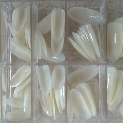 Caixa de 100 Tips Ovais - Cor Natural