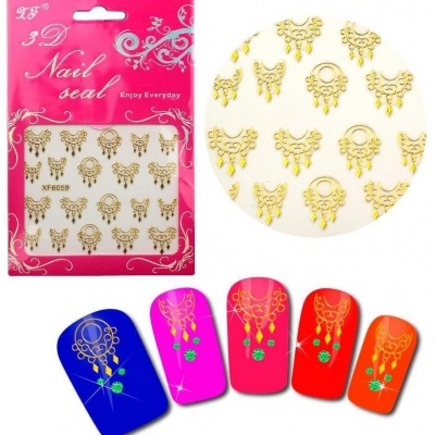 Autocolantes Colares Dourados XF6059