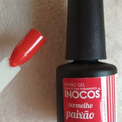 Inocos - Verniz Gel Vermelho Paixão - 15 ml