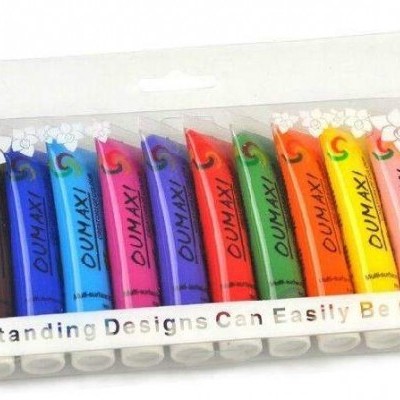 Conjunto de 12 cores de Tintas Acrílicas