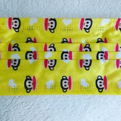 Máscara Descartável com Macaquinhos - 1 unidade