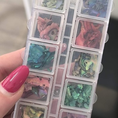 Caixa de Madrepérola colorida - Várias Cores