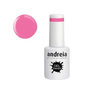 Verniz gel rosa Andreia Professional com tampa branca