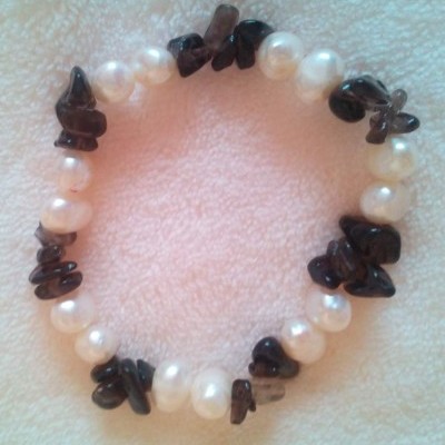 Pulseira Pedras Preto e Brancas