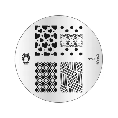 Placa de Carimbos M95 - Konad