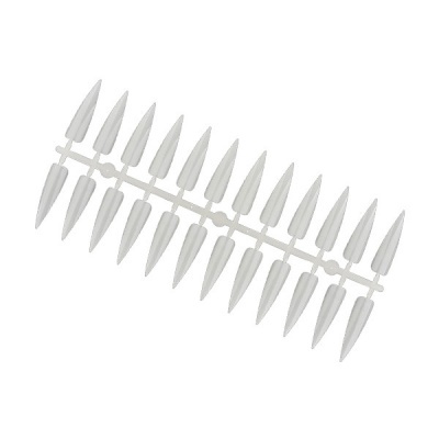 Tips Destacáveis - Formato Stiletto - 24 unidades - Cor Natural