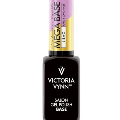 Verniz gel para unhas VICTORIA VYNN MEGA BASE LILAC em frasco preto