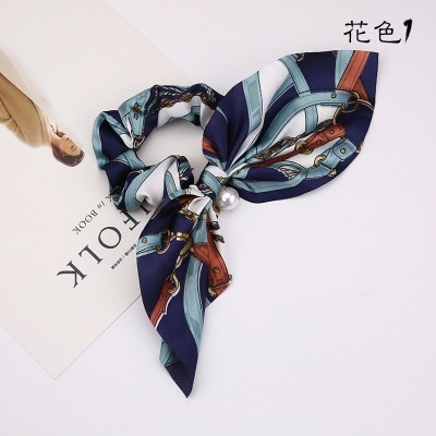 Scrunchie para o cabelo com Pérola - Modelo 1