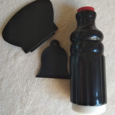 Borracha de Carimbo Duplo Preto