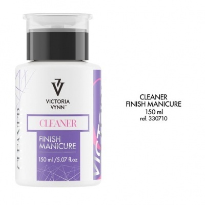 Frasco branco com rótulo roxo e texto de removedor para manicure