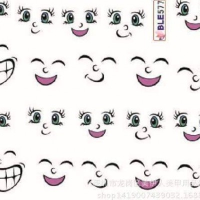 Decalques de Carinhas BLE577