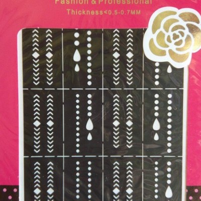 Stencil Gotas e Setas