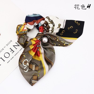 Scrunchie para o cabelo com Pérola - Modelo 4